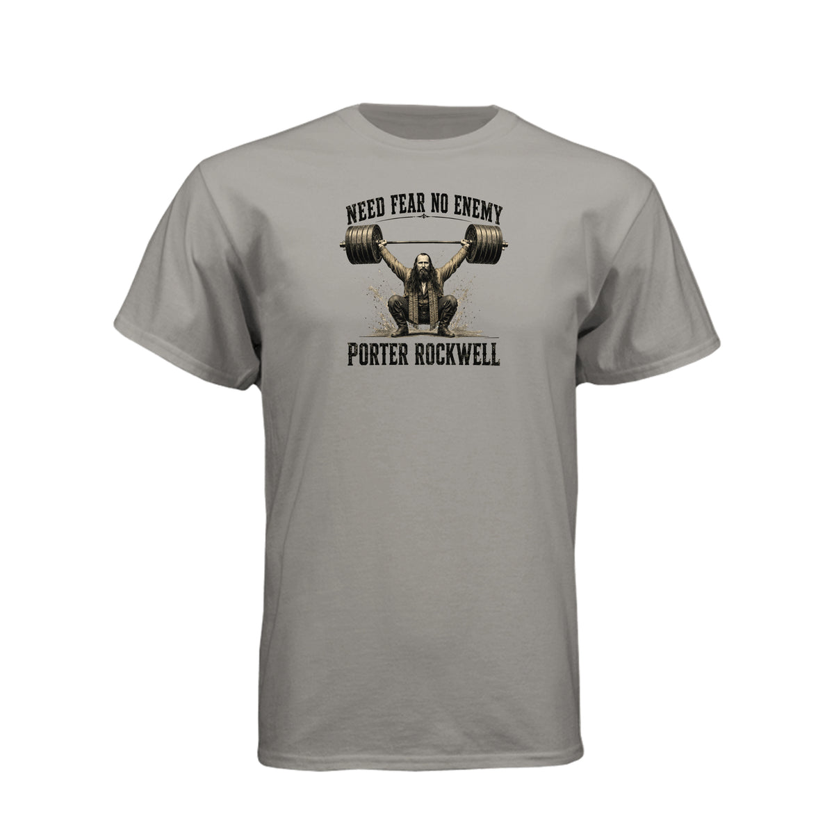 Porter Rockwell Need Fear No Enemy LDS t-shirt featuring Church history figure and courage message - product view 7