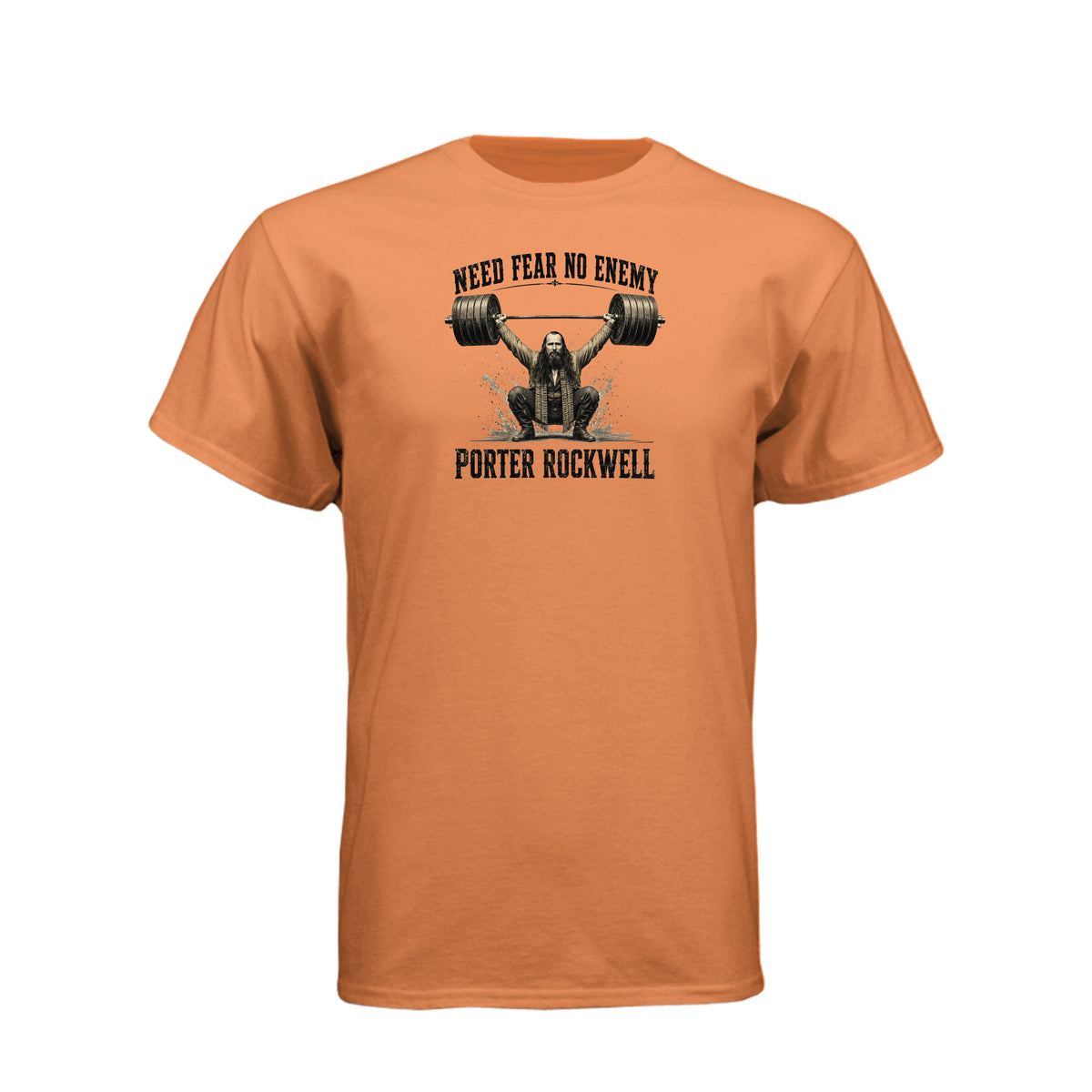 Porter Rockwell Need Fear No Enemy LDS t-shirt featuring Church history figure and courage message - product view 9