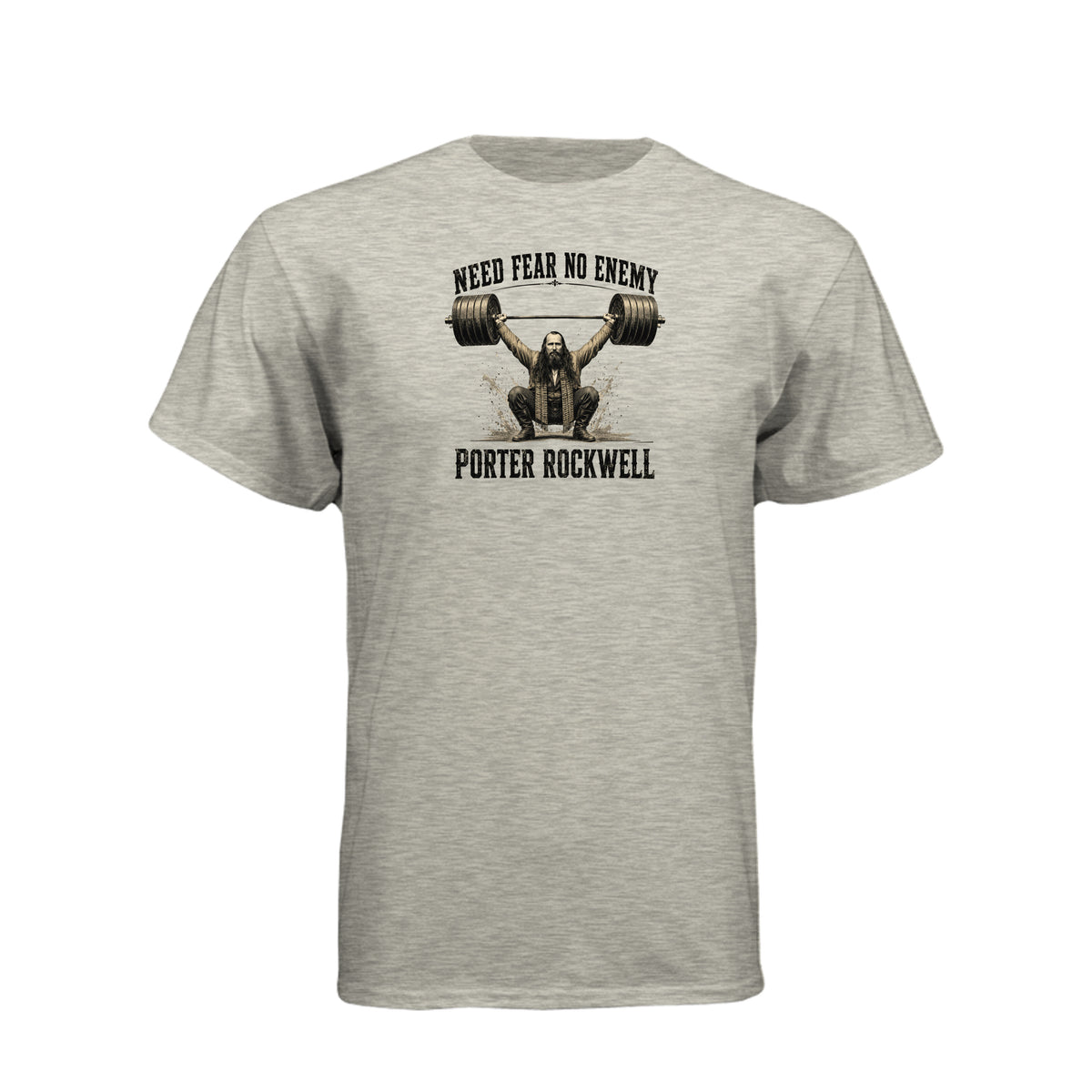 Porter Rockwell Need Fear No Enemy LDS t-shirt featuring Church history figure and courage message - product view 12