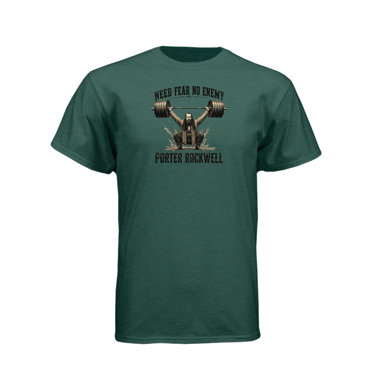 Porter Rockwell Need Fear No Enemy LDS t-shirt featuring Church history figure and courage message - product view 14