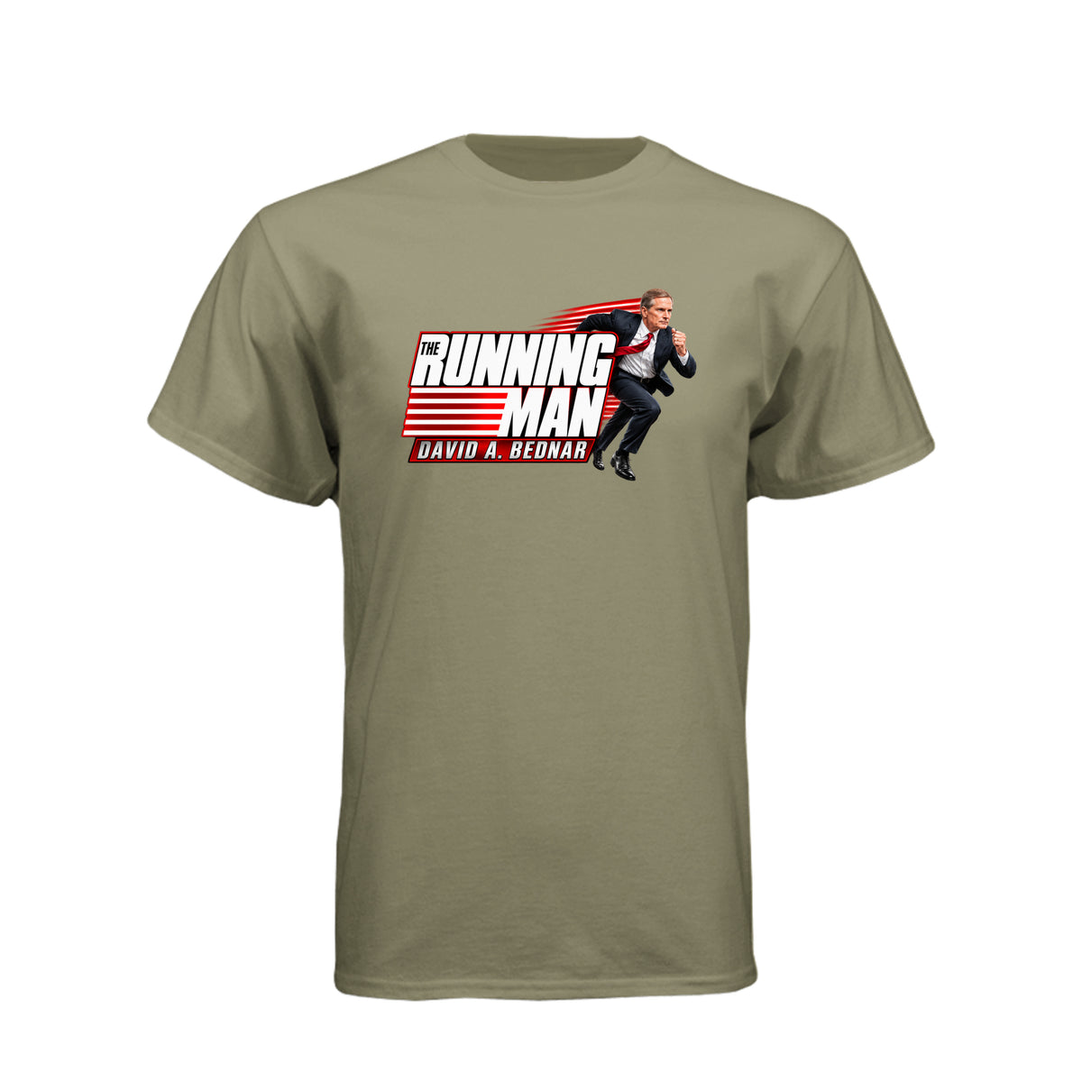 Elder David A. Bednar The Running Man LDS t-shirt featuring apostle and endurance in faith message - product view 8