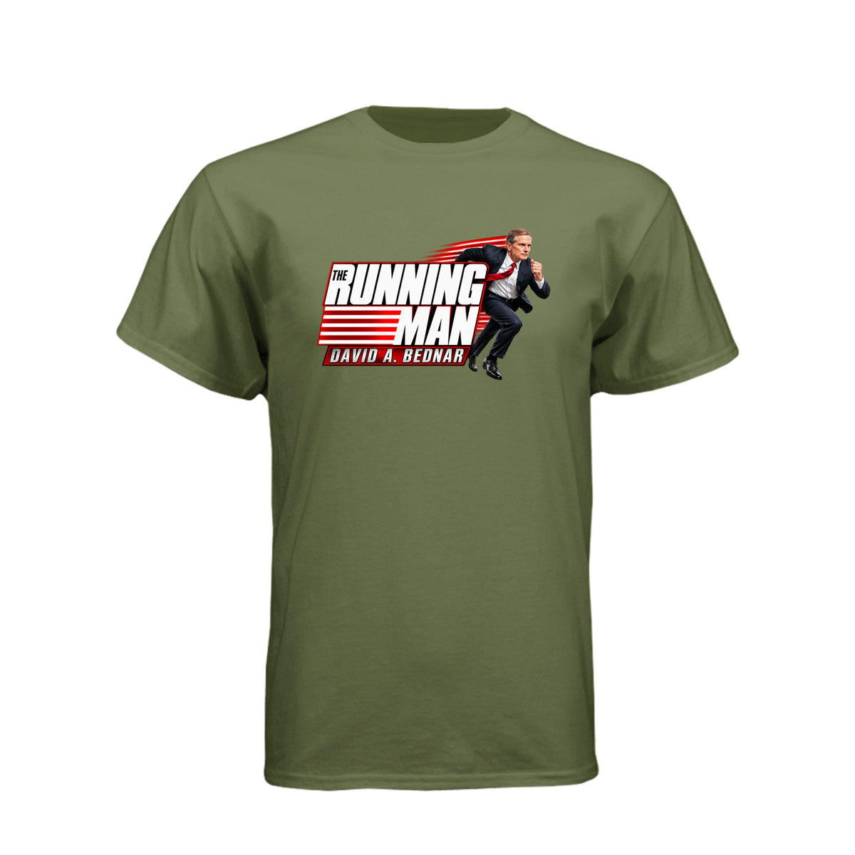 Elder David A. Bednar The Running Man LDS t-shirt featuring apostle and endurance in faith message - product view 9