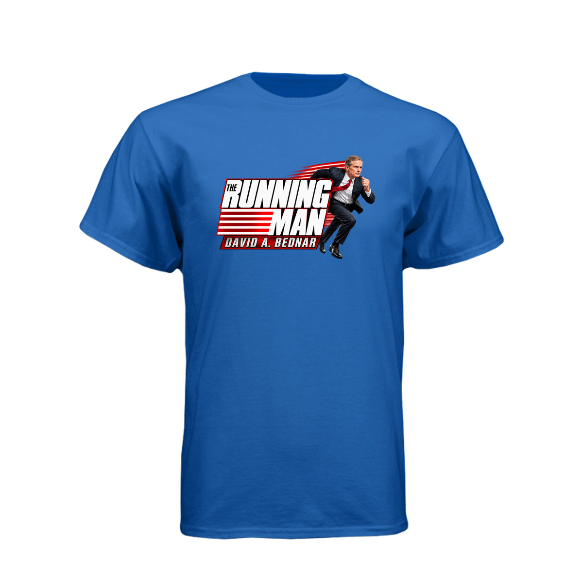 Elder David A. Bednar The Running Man LDS t-shirt featuring apostle and endurance in faith message - product view 11