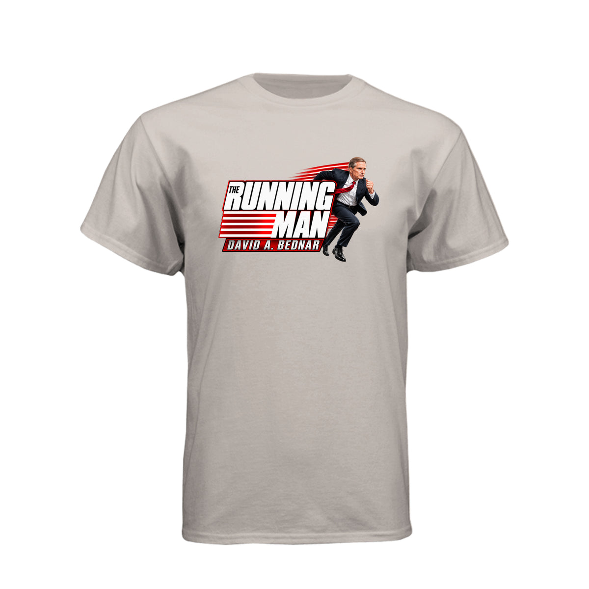Elder David A. Bednar The Running Man LDS t-shirt featuring apostle and endurance in faith message - product view 13
