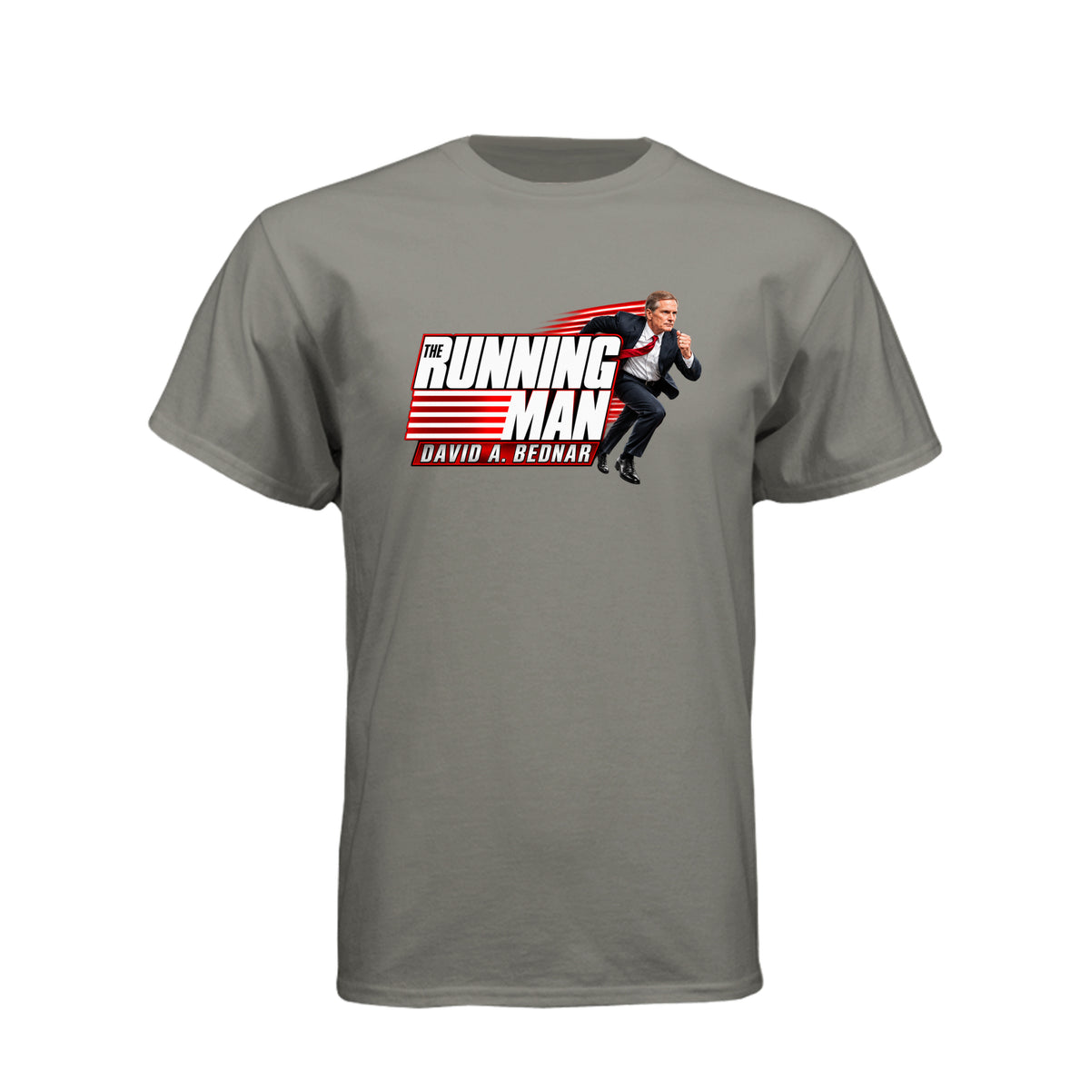 Elder David A. Bednar The Running Man LDS t-shirt featuring apostle and endurance in faith message - product view 14