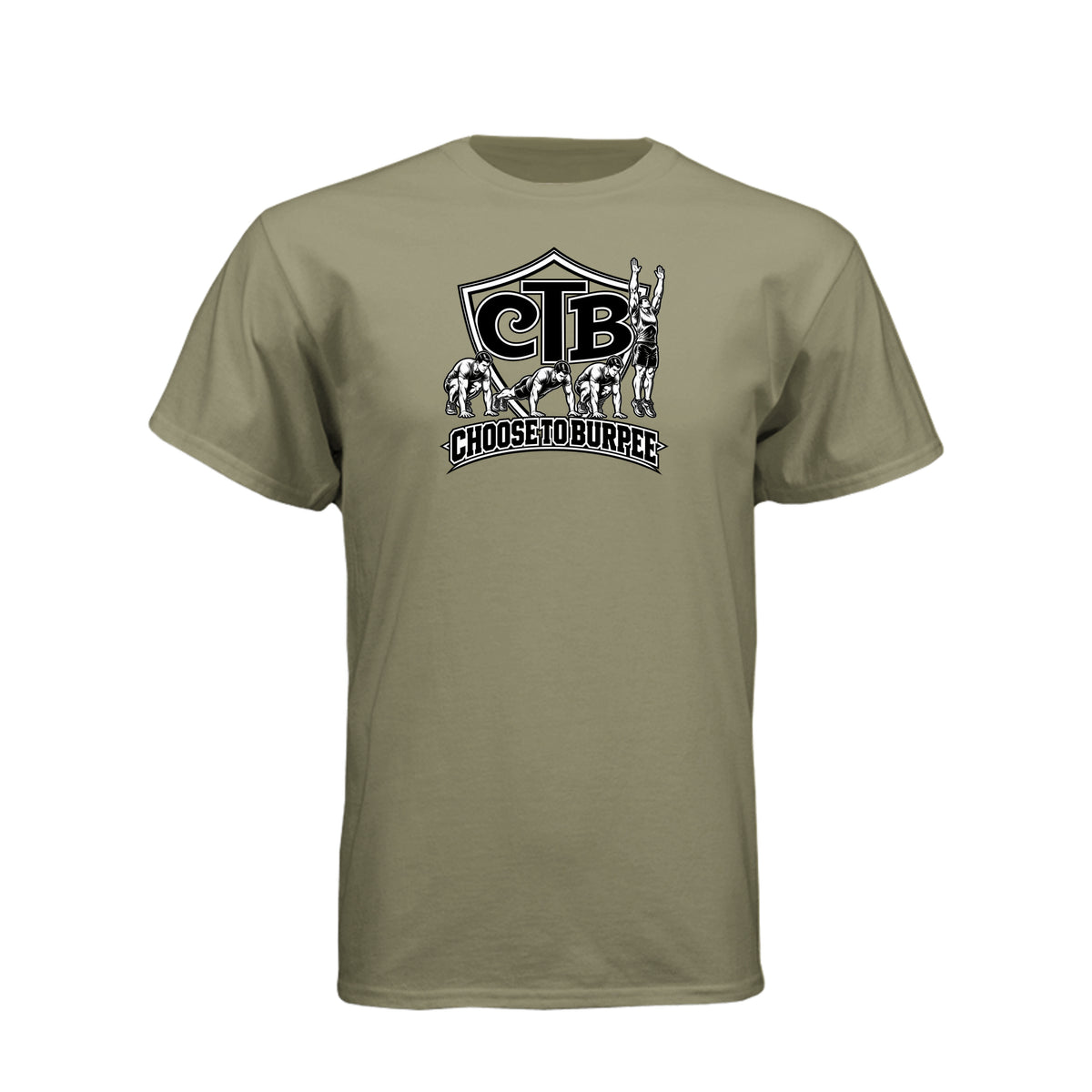 Choose To Burpee LDS fitness humor t-shirt combining faith and fitness motivation - product view 9