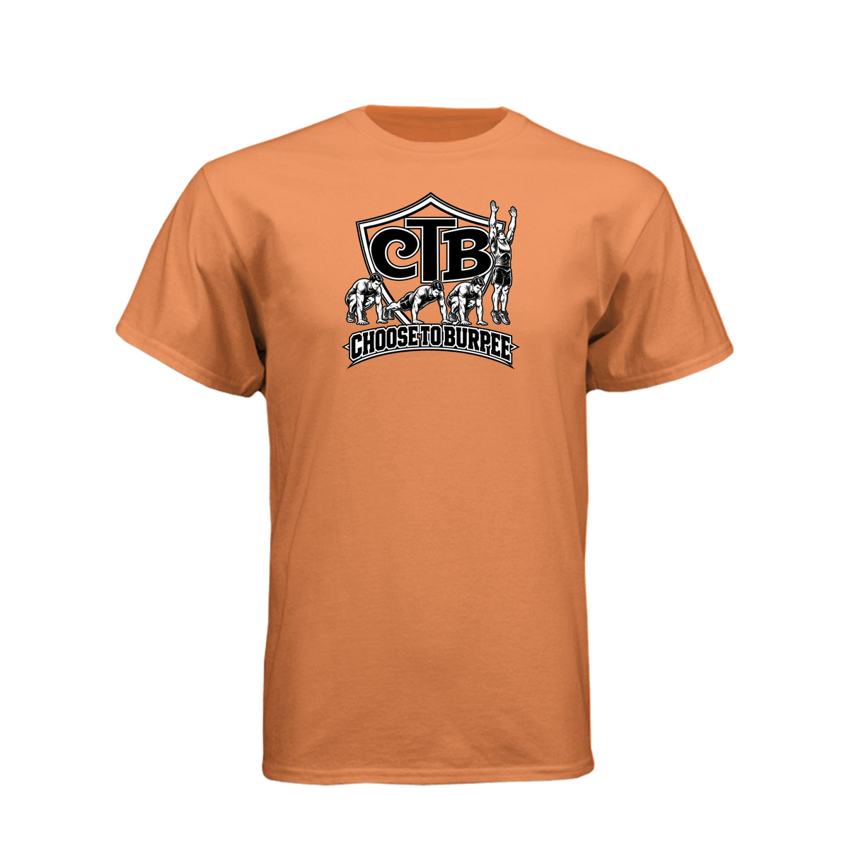 Choose To Burpee LDS fitness humor t-shirt combining faith and fitness motivation