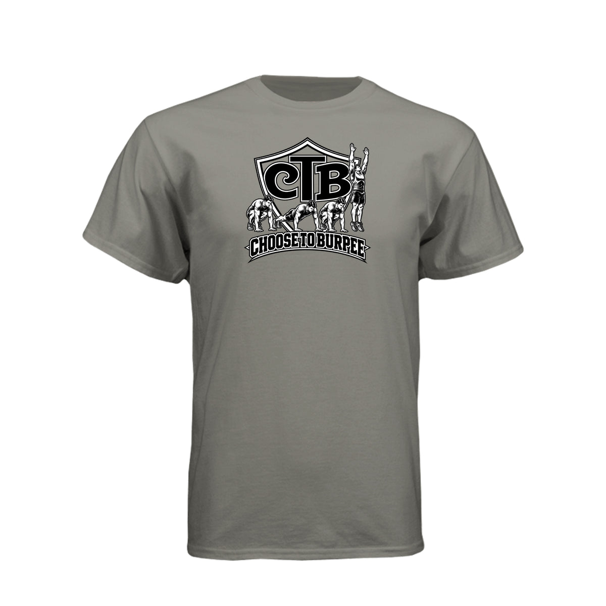 Choose To Burpee LDS fitness humor t-shirt combining faith and fitness motivation - product view 14