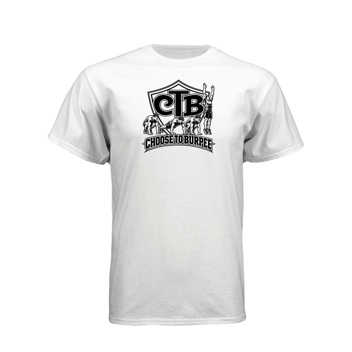 Choose To Burpee LDS fitness humor t-shirt combining faith and fitness motivation - product view 15