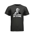 President Gordon B. Hinckley Forget Yourself LDS t-shirt featuring beloved prophet and selfless service message - product view 2