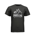 Pioneer Trek Training LDS t-shirt featuring pioneer heritage and physical spiritual preparation humor - product view 2