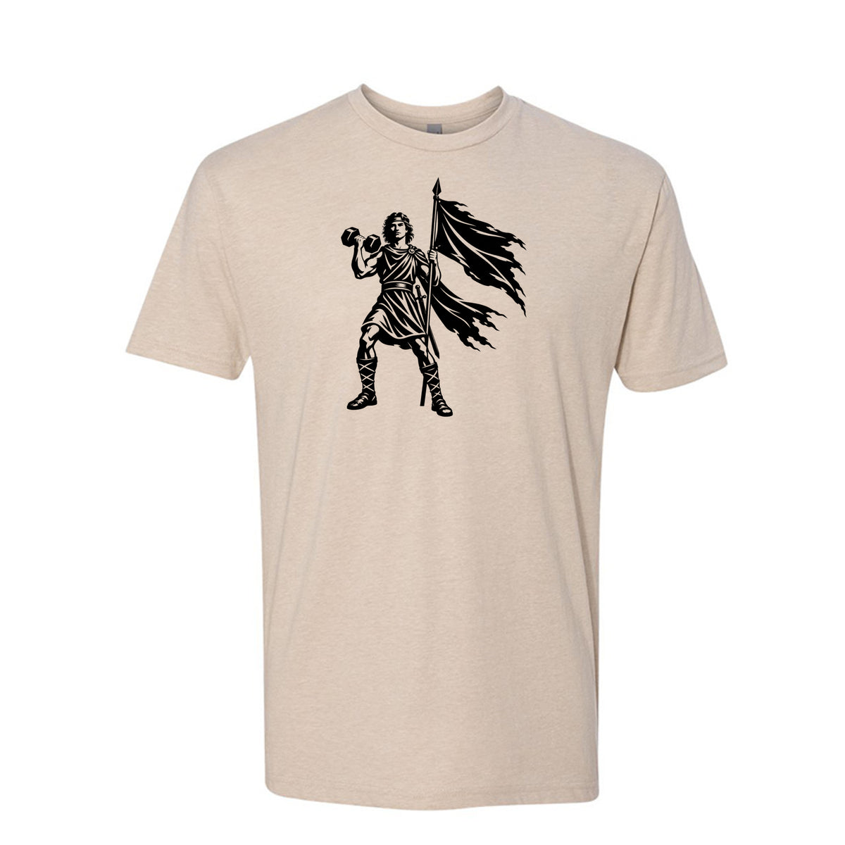 Captain Moroni Title of Liberty Book of Mormon t-shirt with bold patriotic faith design - product view 5