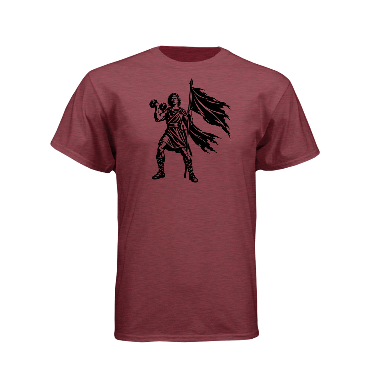Captain Moroni Title of Liberty Book of Mormon t-shirt with bold patriotic faith design - product view 2