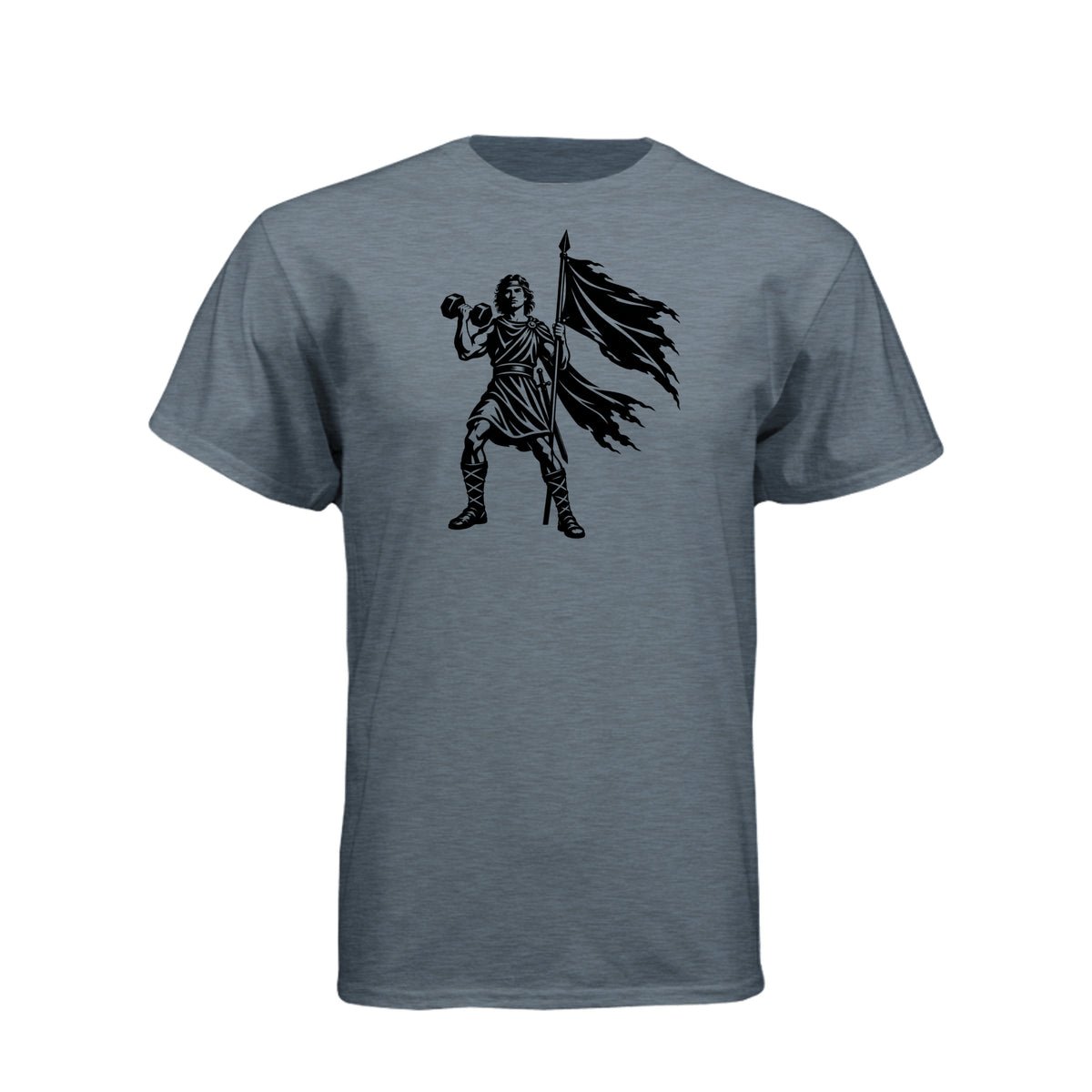 Captain Moroni Title of Liberty Book of Mormon t-shirt with bold patriotic faith design - product view 7