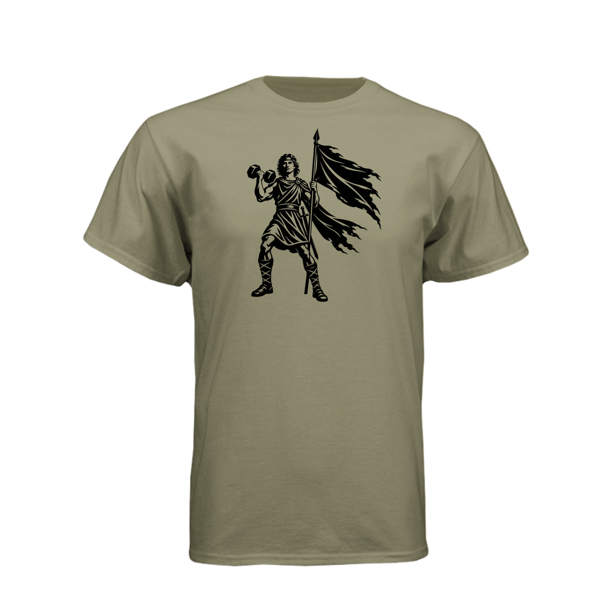 Captain Moroni Title of Liberty Book of Mormon t-shirt with bold patriotic faith design - product view 9