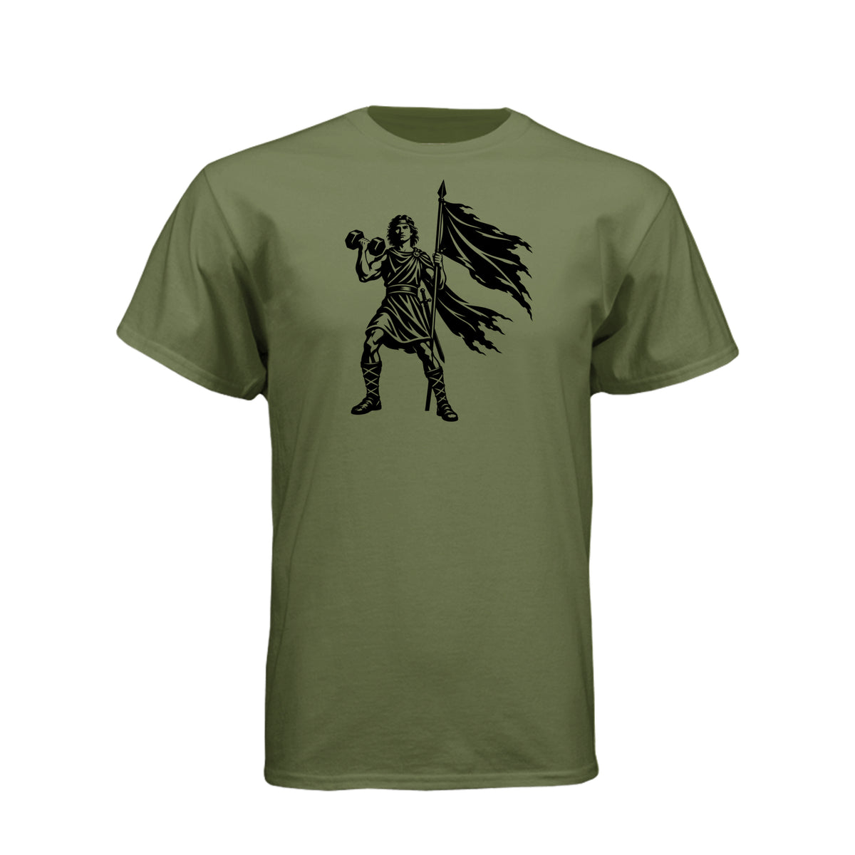 Captain Moroni Title of Liberty Book of Mormon t-shirt with bold patriotic faith design - product view 10