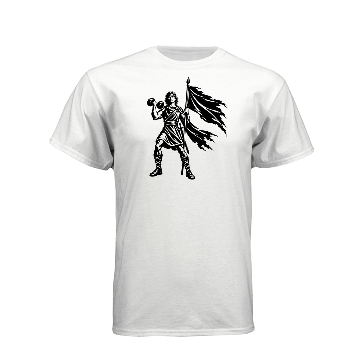 Captain Moroni Title of Liberty Book of Mormon t-shirt with bold patriotic faith design
