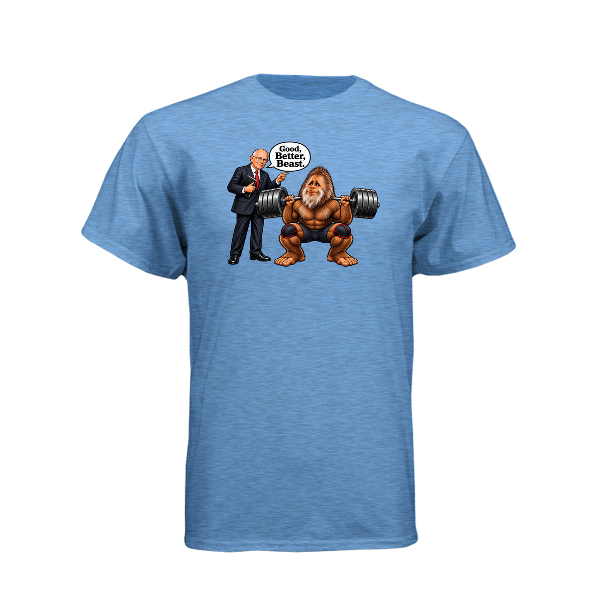 Elder Dallin H. Oaks Good Better Beast LDS t-shirt inspired by General Conference talk about spiritual growth - product view 2