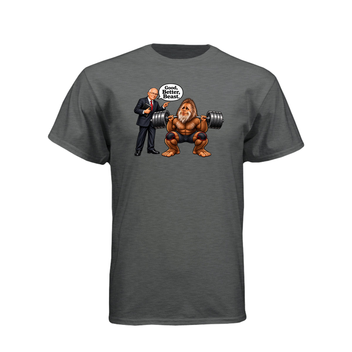 Elder Dallin H. Oaks Good Better Beast LDS t-shirt inspired by General Conference talk about spiritual growth - product view 4