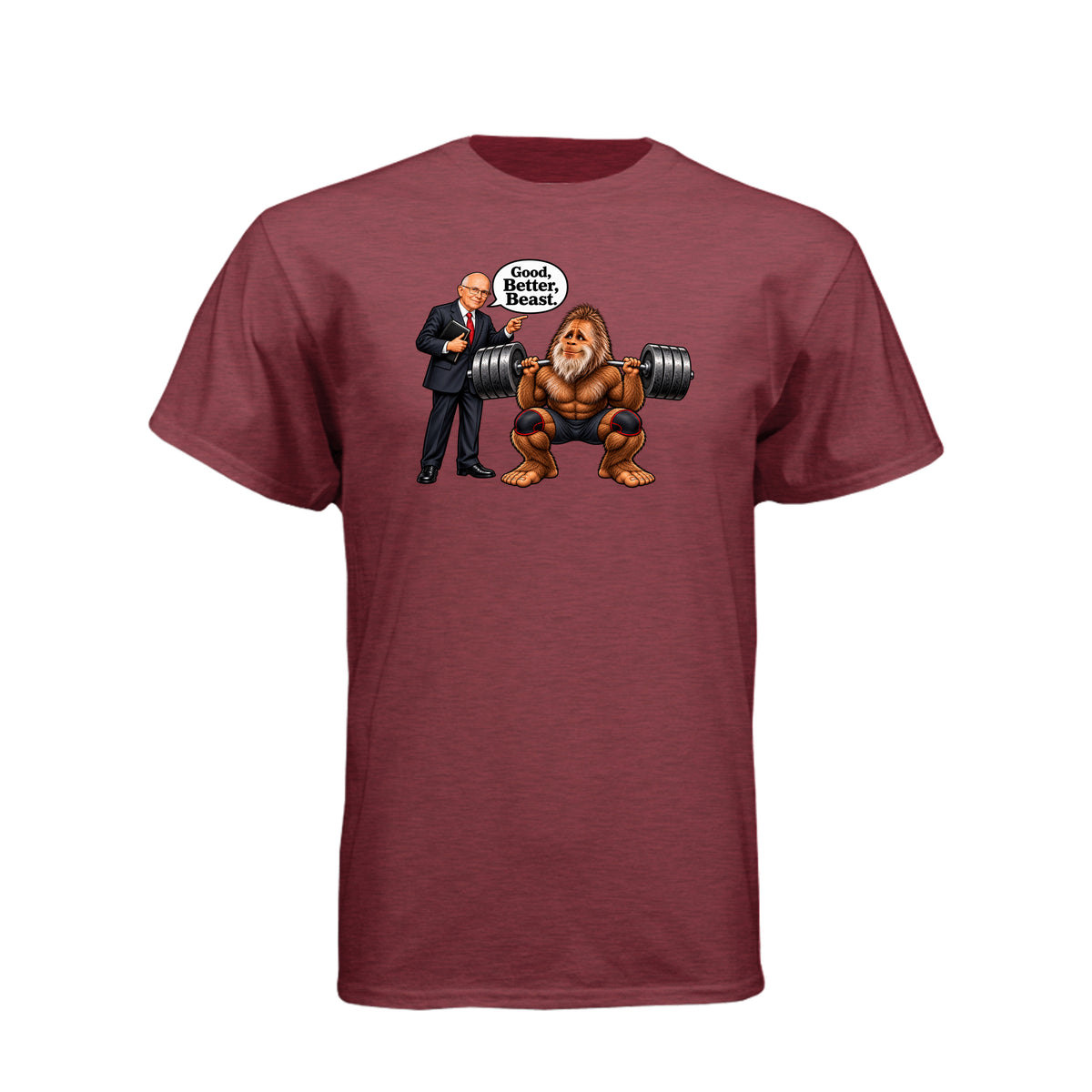 Elder Dallin H. Oaks Good Better Beast LDS t-shirt inspired by General Conference talk about spiritual growth - product view 5