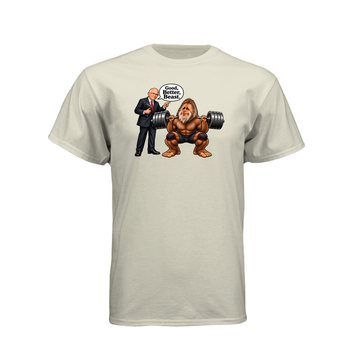 Elder Dallin H. Oaks Good Better Beast LDS t-shirt inspired by General Conference talk about spiritual growth - product view 12