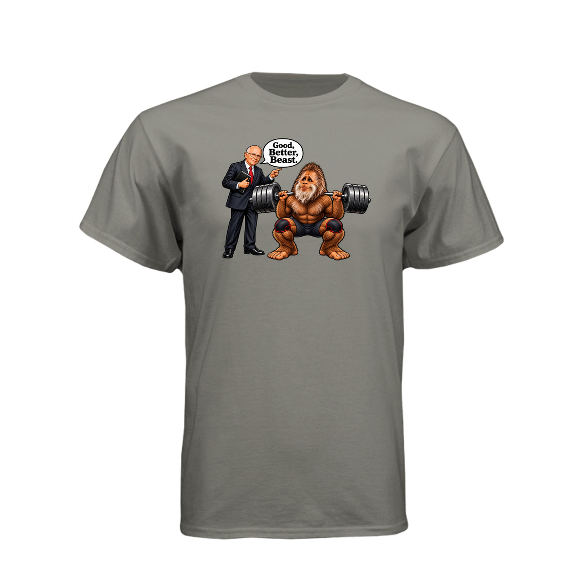 Elder Dallin H. Oaks Good Better Beast LDS t-shirt inspired by General Conference talk about spiritual growth - product view 14