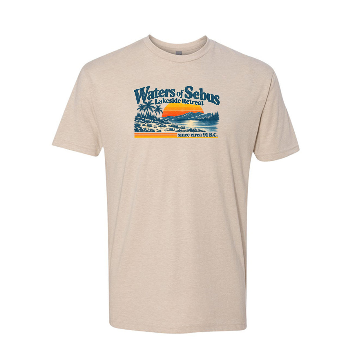 Ammon Waters of Sebus Book of Mormon t-shirt design featuring the story of Ammon protecting the king's sheep