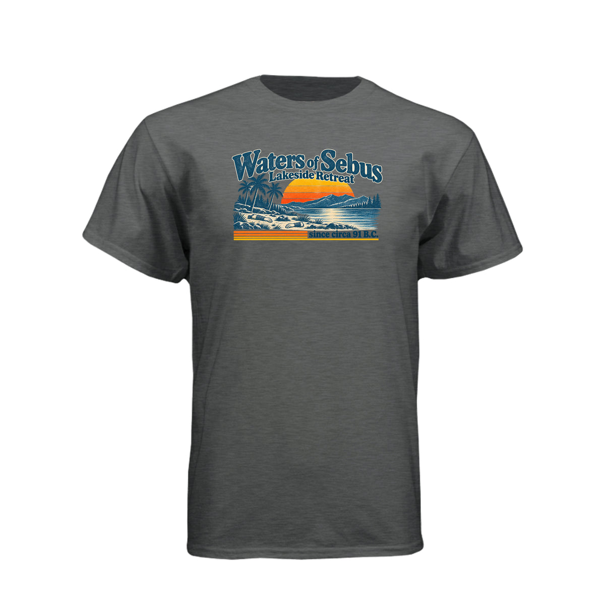 Ammon Waters of Sebus Book of Mormon t-shirt design featuring the story of Ammon protecting the king's sheep - product view 5