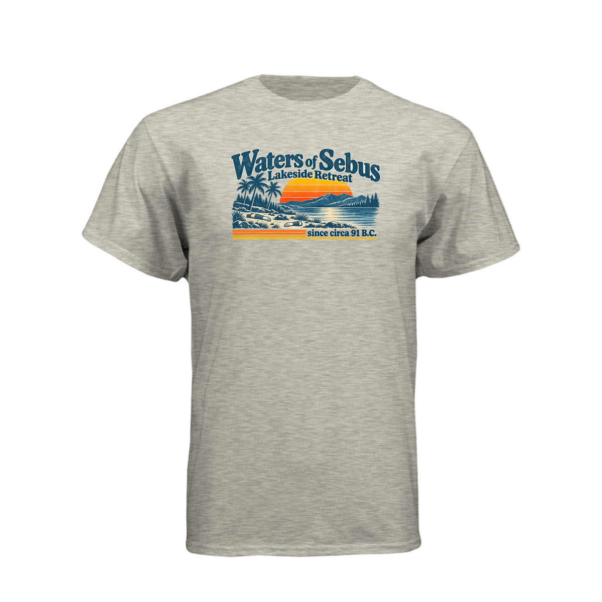 Ammon Waters of Sebus Book of Mormon t-shirt design featuring the story of Ammon protecting the king's sheep - product view 6