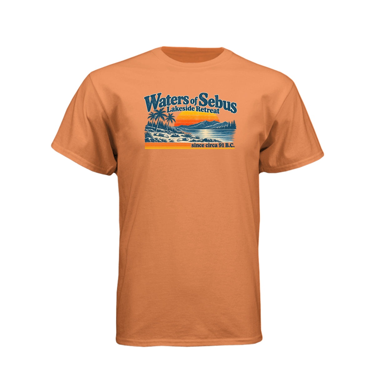 Ammon Waters of Sebus Book of Mormon t-shirt design featuring the story of Ammon protecting the king's sheep - product view 9
