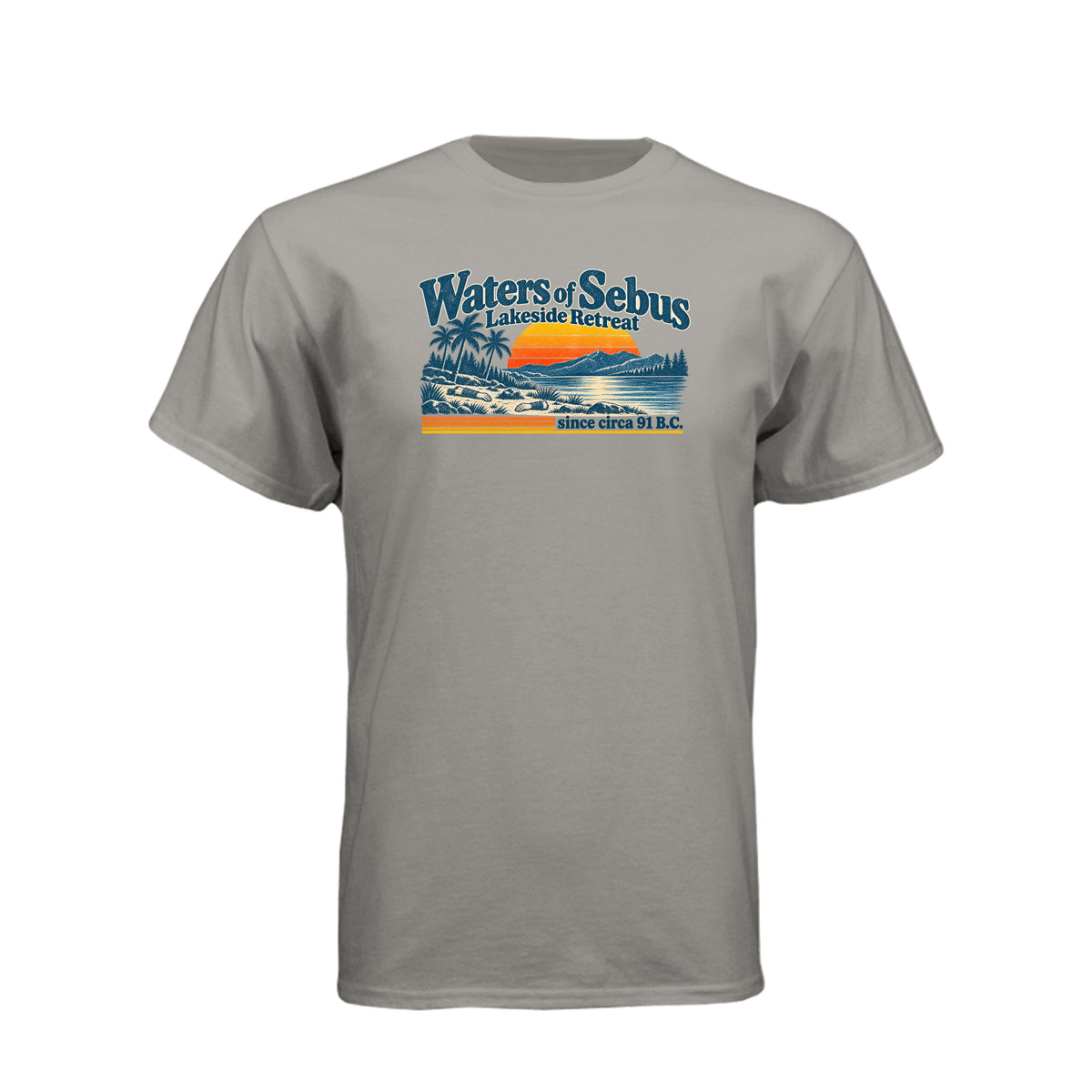 Ammon Waters of Sebus Book of Mormon t-shirt design featuring the story of Ammon protecting the king's sheep - product view 12