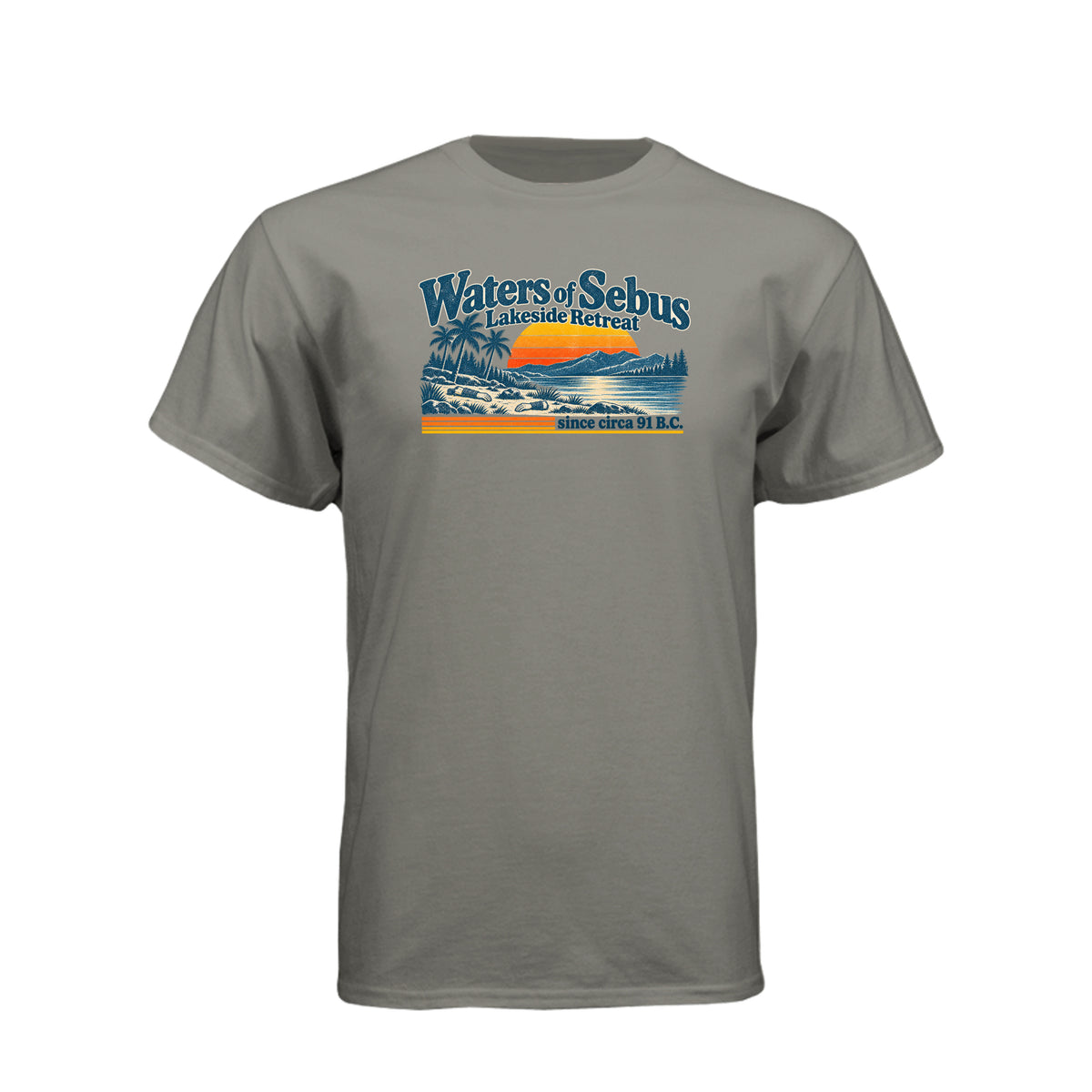 Ammon Waters of Sebus Book of Mormon t-shirt design featuring the story of Ammon protecting the king's sheep - product view 13