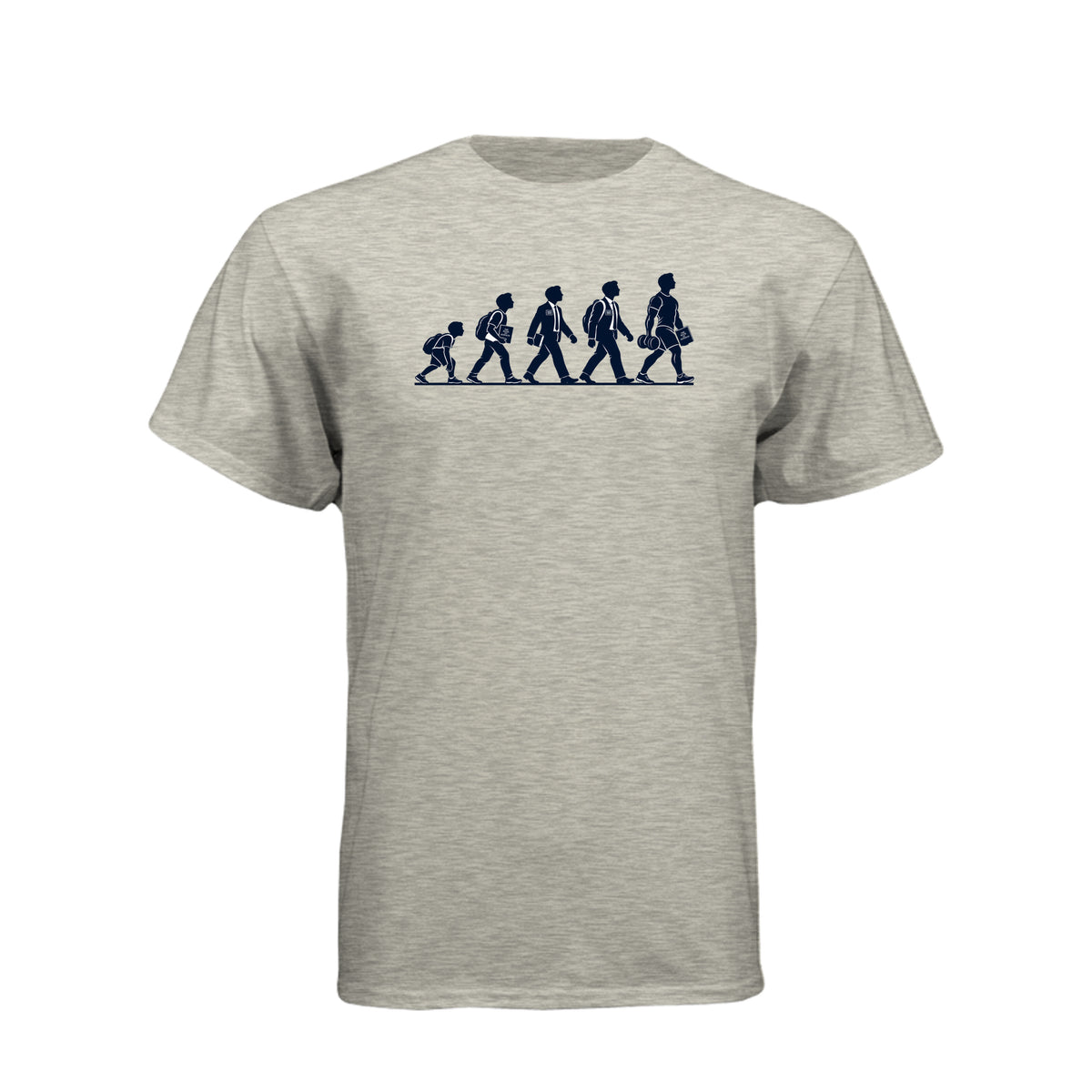 Returned Missionary Evolution LDS t-shirt featuring humor about post-mission life and growth - product view 5