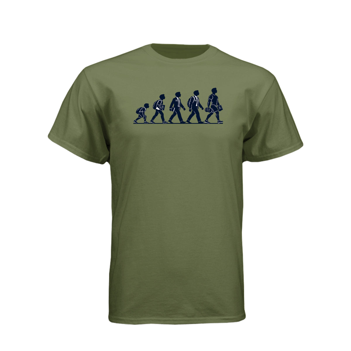 Returned Missionary Evolution LDS t-shirt featuring humor about post-mission life and growth - product view 7