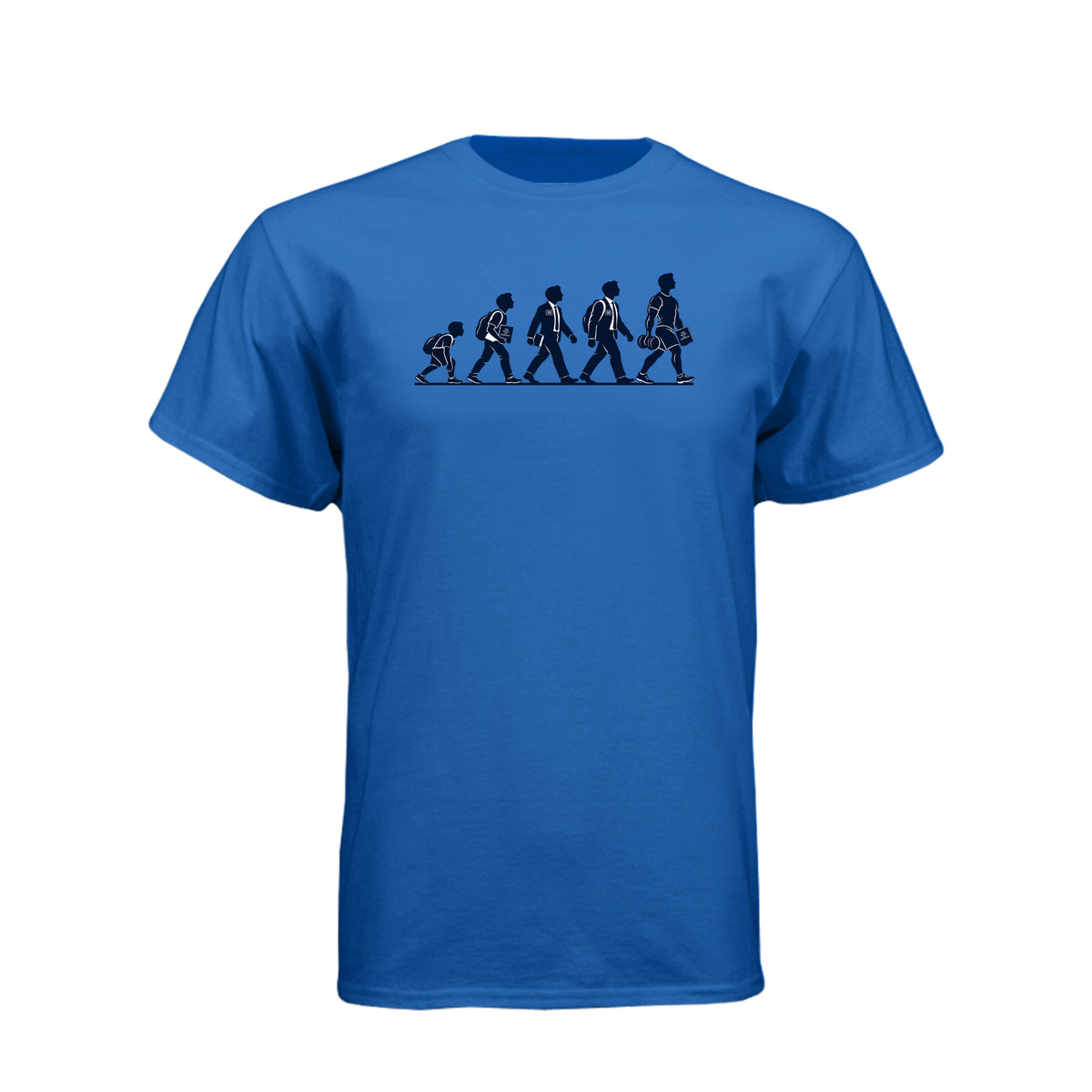Returned Missionary Evolution LDS t-shirt featuring humor about post-mission life and growth - product view 8