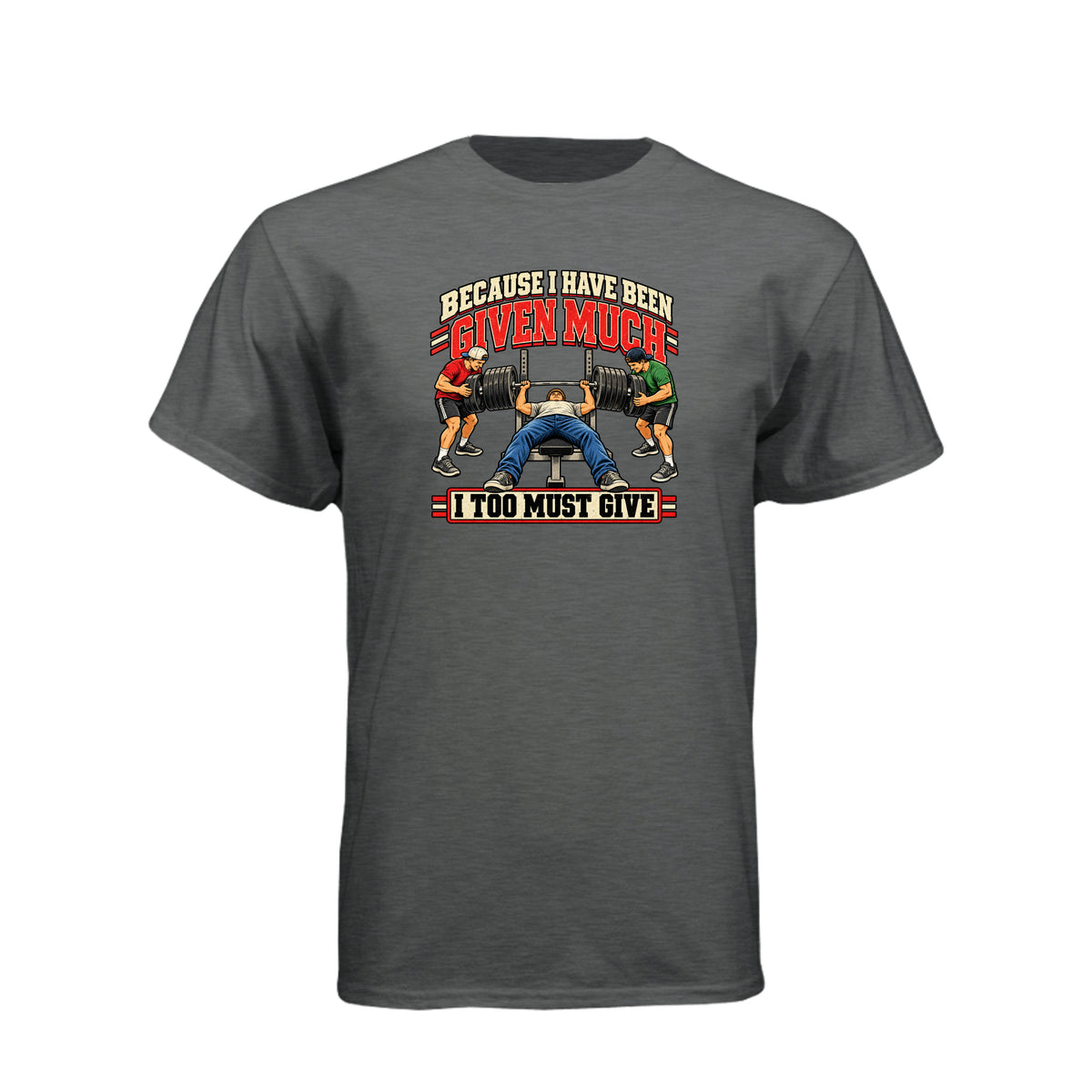 Because I Have Been Given Much LDS t-shirt featuring the beloved hymn about gratitude and service - product view 3