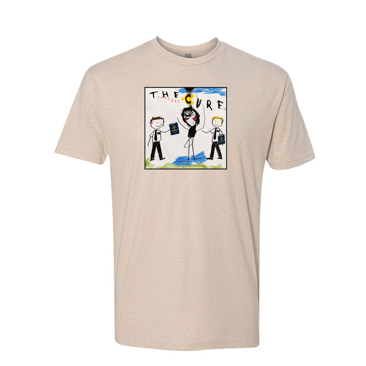 The Cure Book of Mormon LDS t-shirt featuring Book of Mormon as the cure and healing message - product view 2