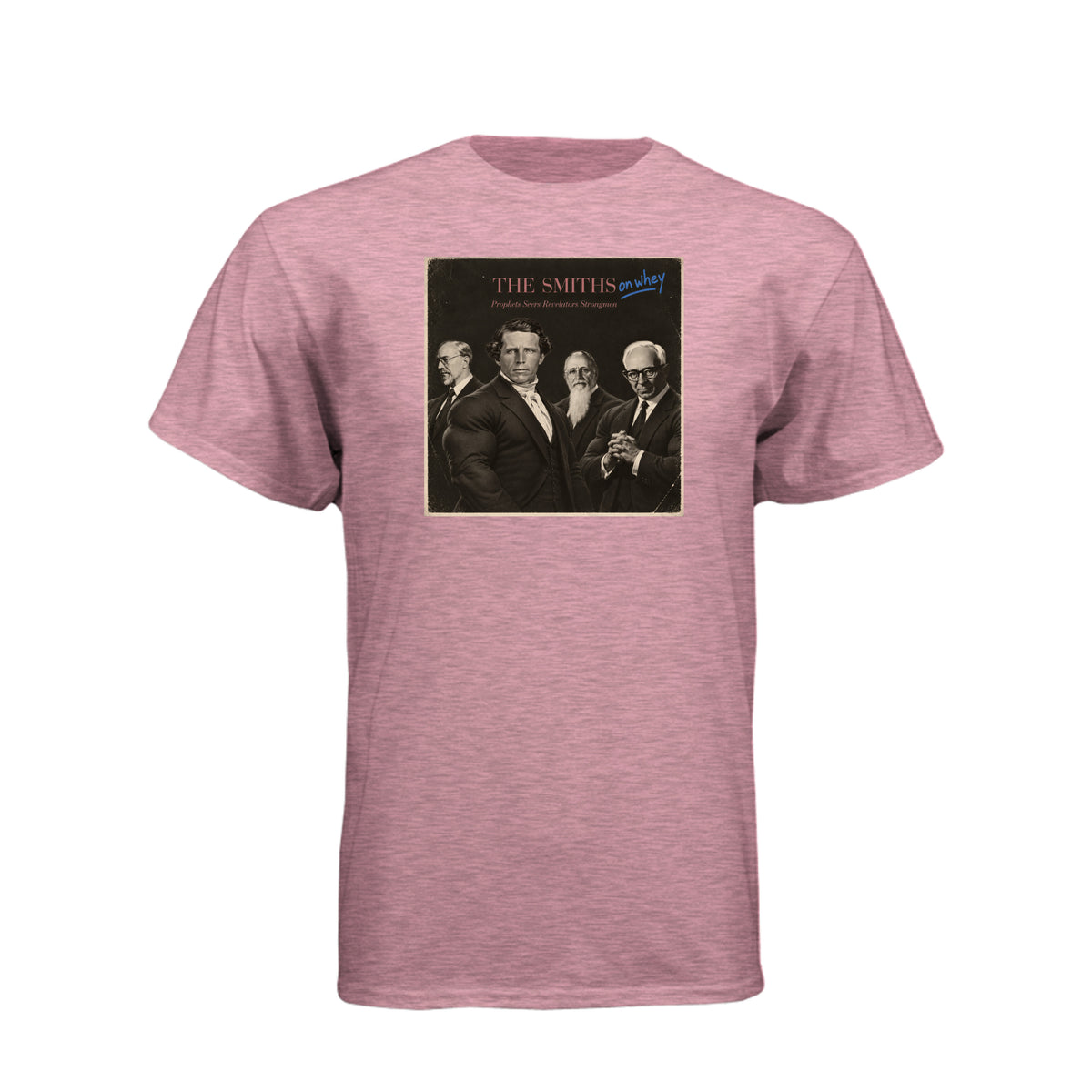 The Smiths On Whey LDS t-shirt featuring Joseph Smith family humor and fitness protein theme - product view 6