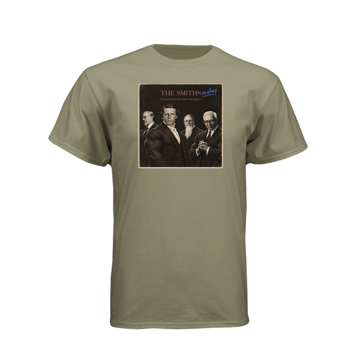 The Smiths On Whey LDS t-shirt featuring Joseph Smith family humor and fitness protein theme - product view 8