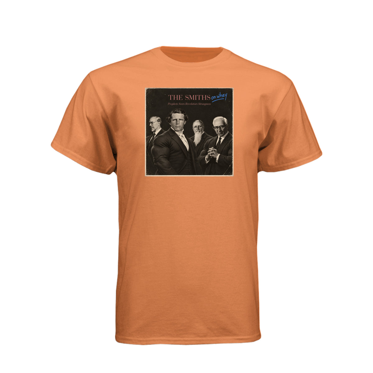 The Smiths On Whey LDS t-shirt featuring Joseph Smith family humor and fitness protein theme - product view 10