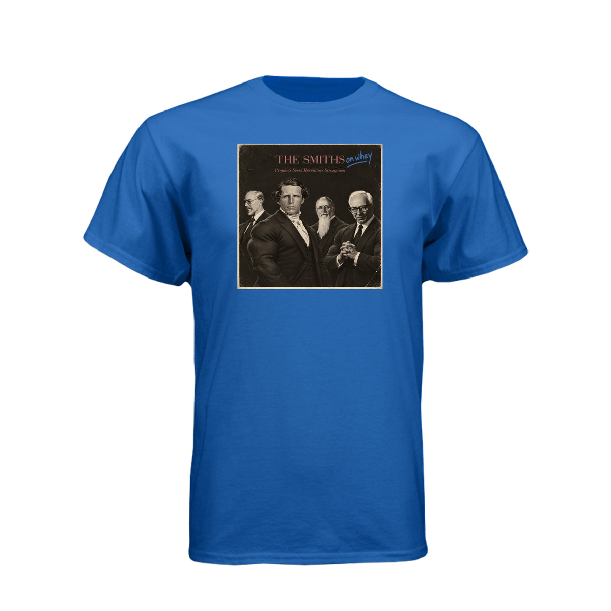 The Smiths On Whey LDS t-shirt featuring Joseph Smith family humor and fitness protein theme - product view 11