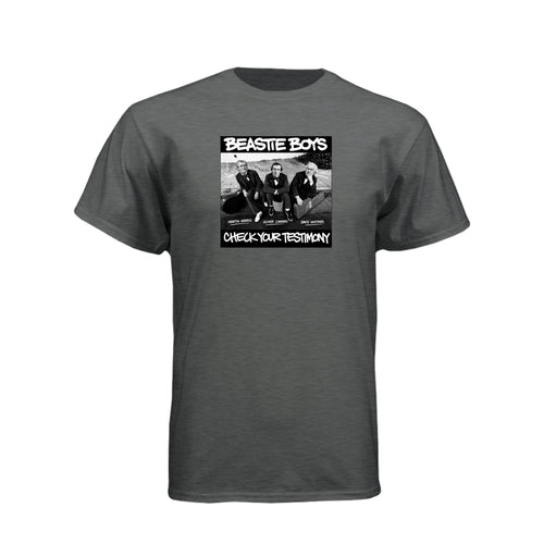 Three Witnesses Beastie Boys style LDS t-shirt featuring Book of Mormon translation history - product view 2