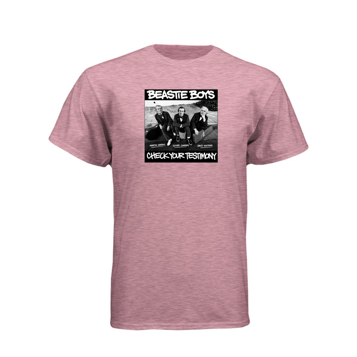 Three Witnesses Beastie Boys style LDS t-shirt featuring Book of Mormon translation history