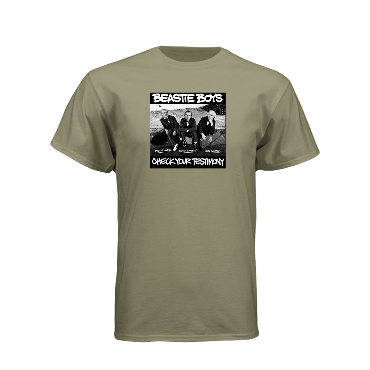 Three Witnesses Beastie Boys style LDS t-shirt featuring Book of Mormon translation history - product view 6