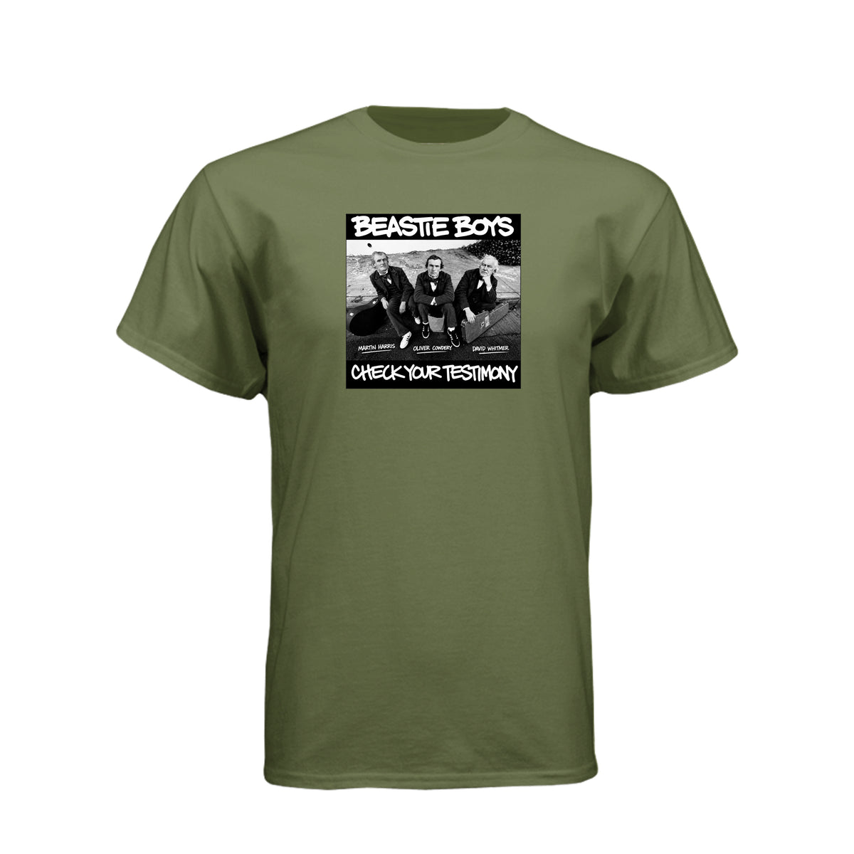 Three Witnesses Beastie Boys style LDS t-shirt featuring Book of Mormon translation history - product view 7