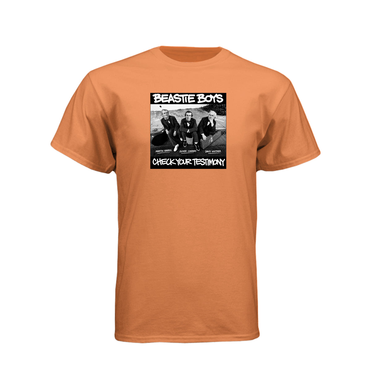 Three Witnesses Beastie Boys style LDS t-shirt featuring Book of Mormon translation history - product view 8