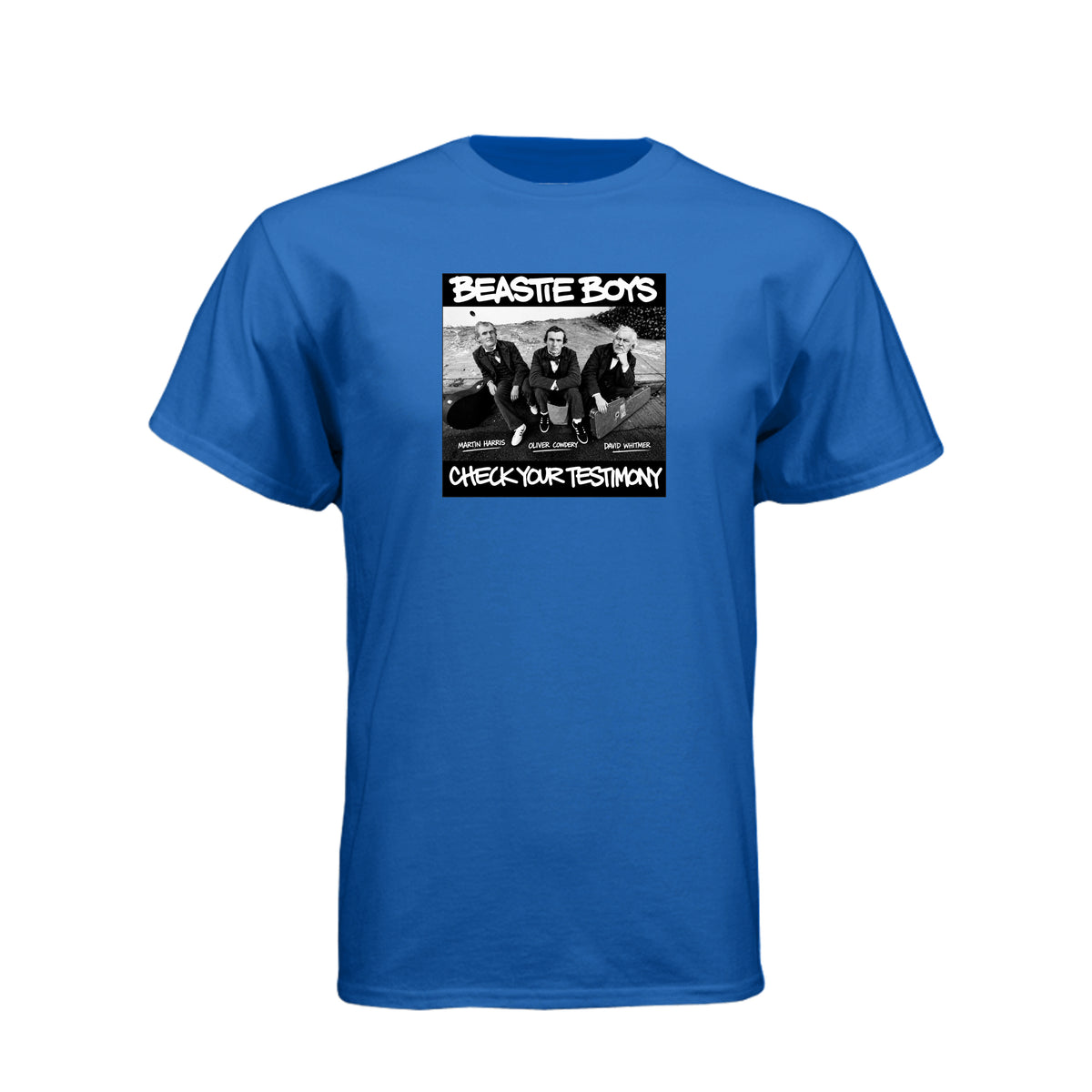 Three Witnesses Beastie Boys style LDS t-shirt featuring Book of Mormon translation history - product view 9