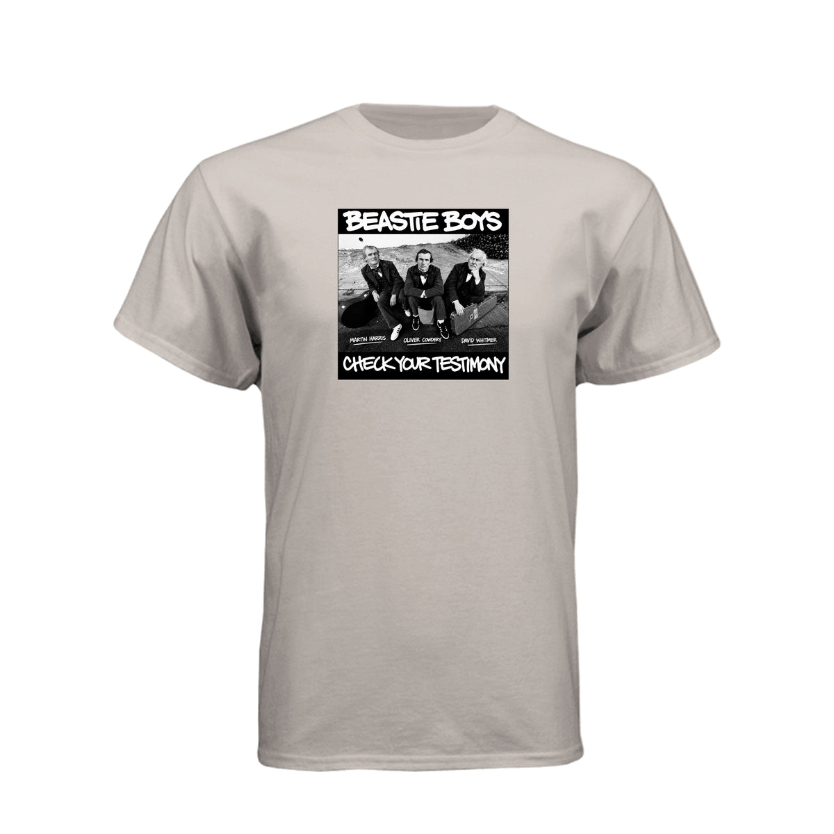 Three Witnesses Beastie Boys style LDS t-shirt featuring Book of Mormon translation history - product view 11