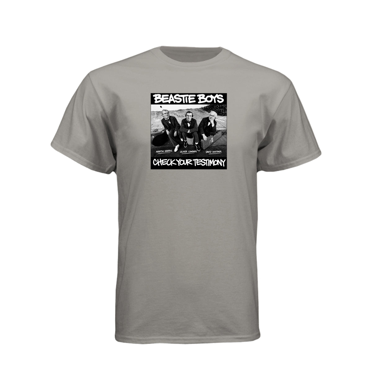 Three Witnesses Beastie Boys style LDS t-shirt featuring Book of Mormon translation history - product view 12