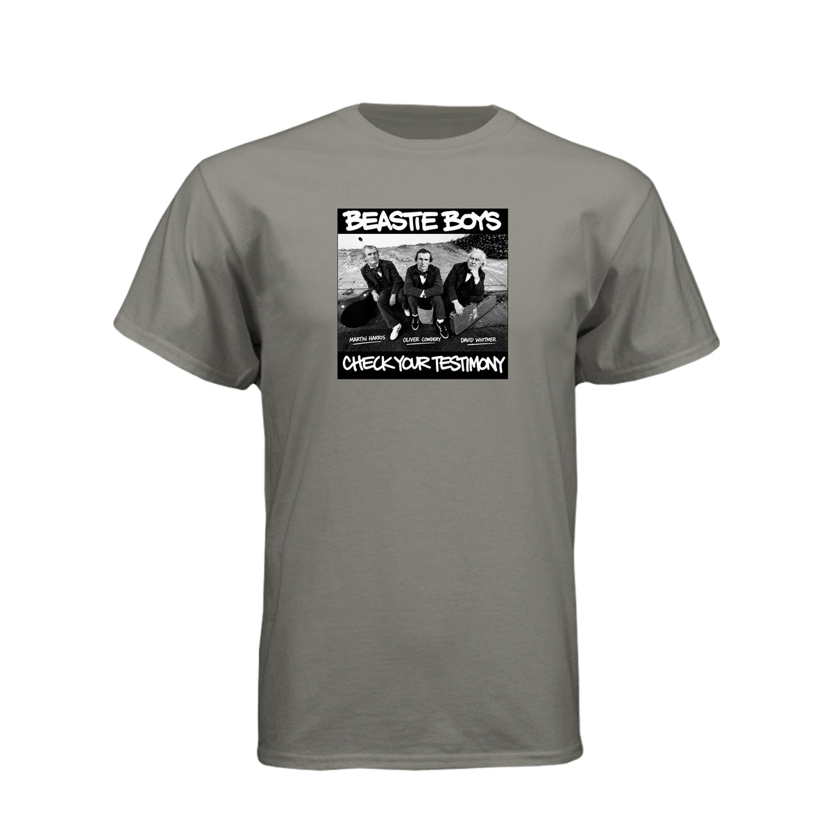 Three Witnesses Beastie Boys style LDS t-shirt featuring Book of Mormon translation history - product view 13